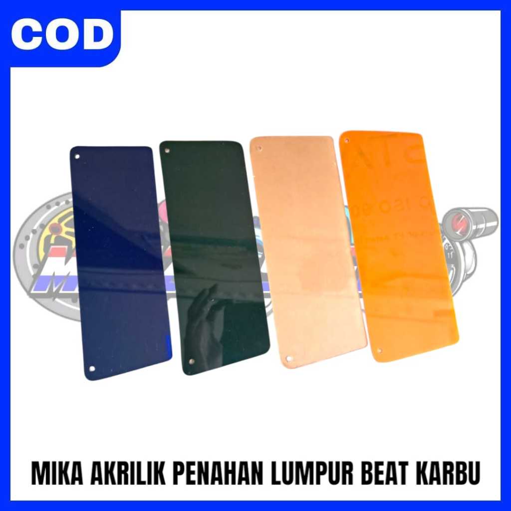 MUDFLAP MIKA AKRILIK BEAT KARBU PENAHAN LUMPUR AKRILIK BEAT KARBU Motorcycle