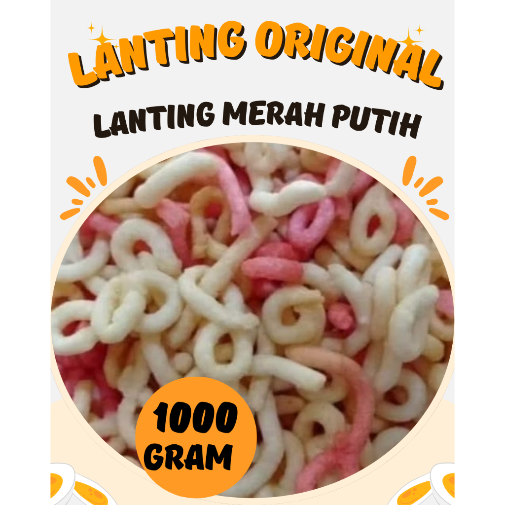 

Lanting Merah Putih Lanting Singkong Original Klanting Lanting Kebumen Bumbu 1 Kg