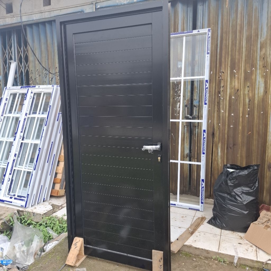 pintu kamar mandi aluminium L80 x T200