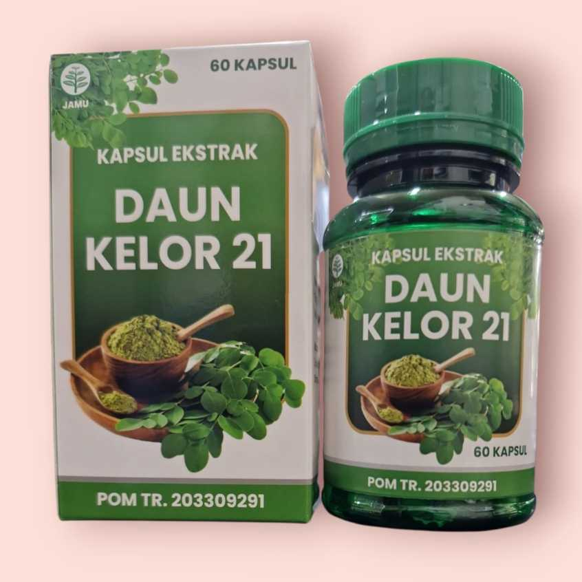 Kapsul Daun Kelor 21 - Isi 60 Kapsul berkhasiat dan bermanfaat bagi kesehatan