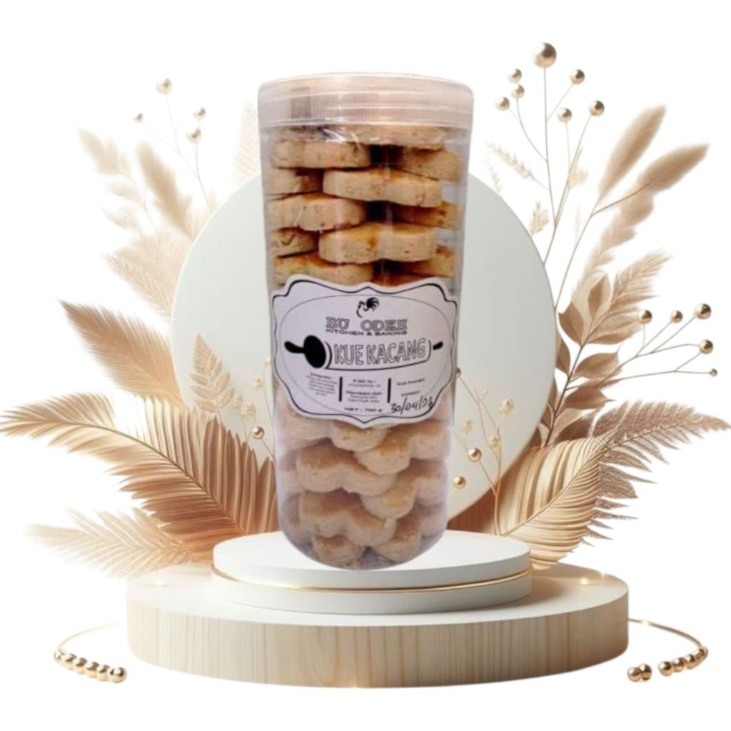 

Kue Kacang Bu Odeh 700 Gram Toples isi 12 Toples