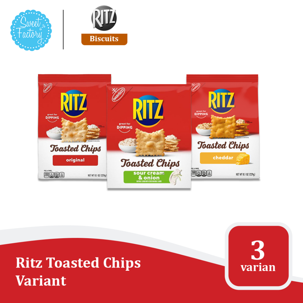 

Ritz Toasted Chips Variant 8.0 oz / 229g - Makanan Impor USA