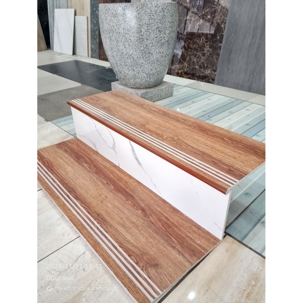 granit tangga custom double bevel