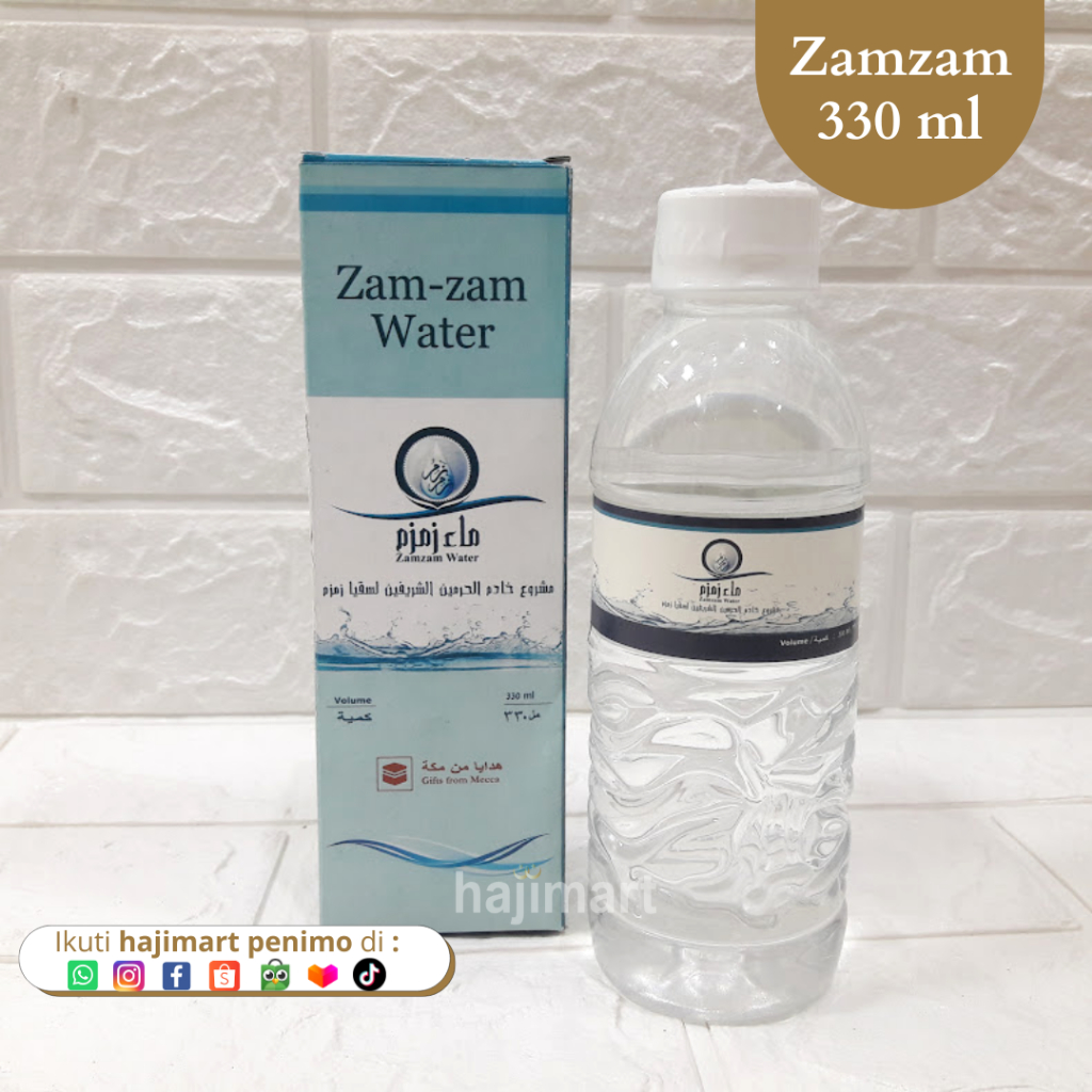 

Air Zamzam Kemasan 330 ml / Zam Zam Asli / Air Zamzam