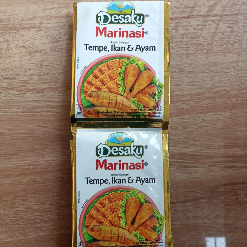 

desaku marinasi tempe ikan ayam