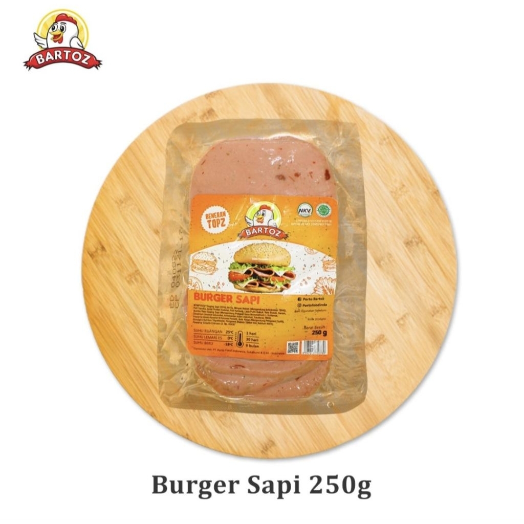 

Bartoz Burger Sapi 250gr