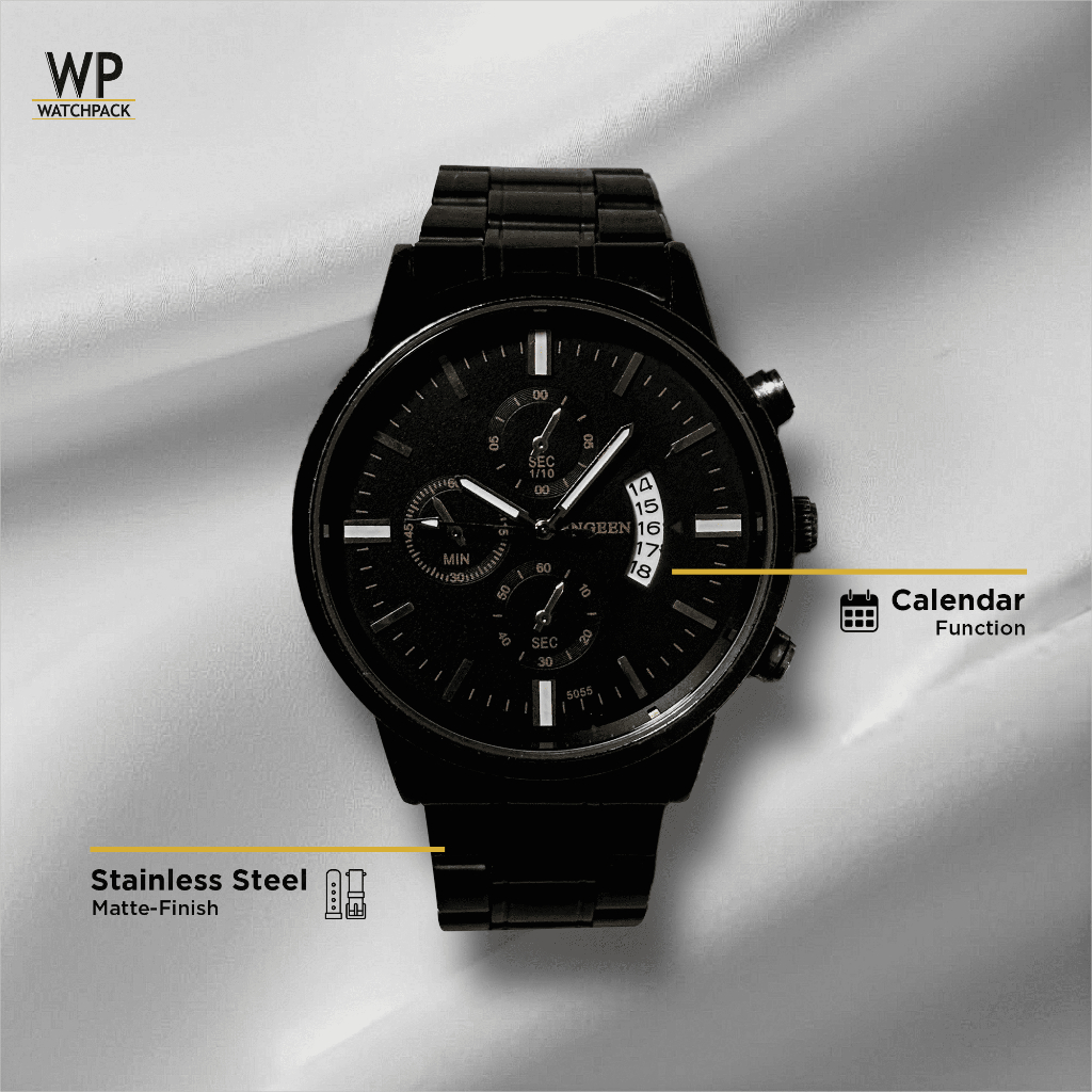 PROMO TERBARU Jam Tangan Pria Original Impor FNGEEN VAVA VOOM Tahan Air dengan 3 Kronograf VA-214