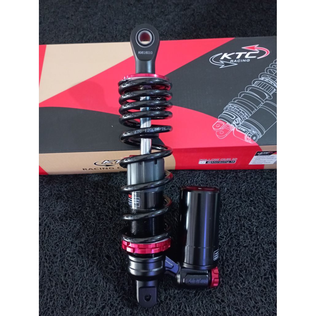 Shock Ktc 300MM Apex Black red Mio Beat Karbu Scoopy Karbu tabung bawah original KTC