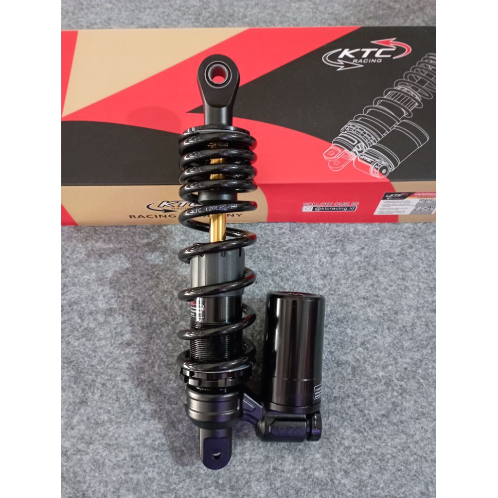 Shock Ktc 300MM Apex Black Mio Beat Karbu Scoopy Karbu Tabung bawah original KTC