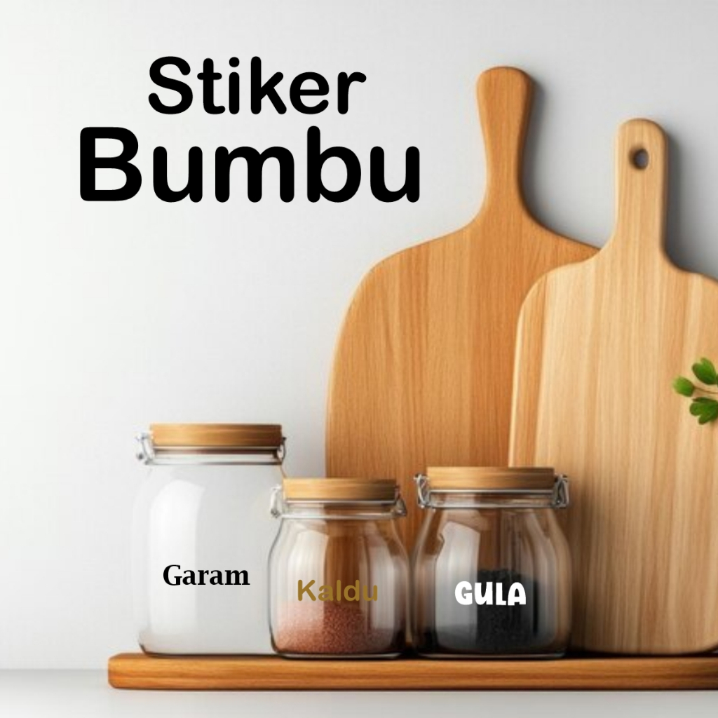 

Cutting Sticker Label Nama Bumbu Dapur