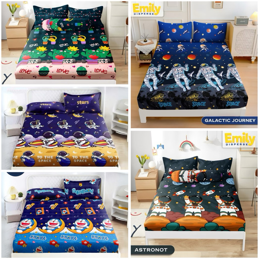 SPREI ANAK MOTIF KARAKTER SIZE 120X200 , 180X200/ SPREI SPONGEBOB UKURAN 180 x 200 / SPREI KARTUN SP