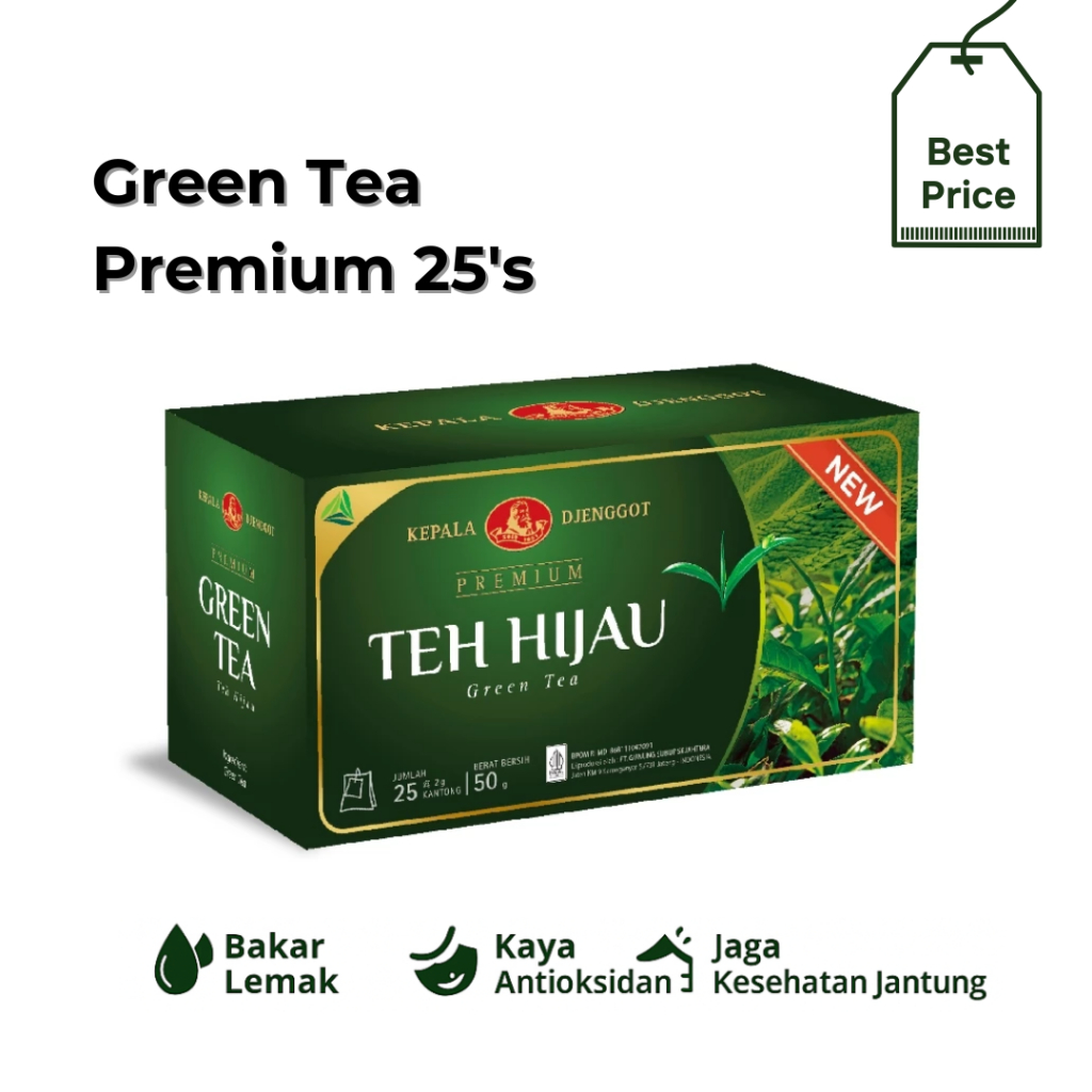 

Teh Hijau Kepala Djenggot Premium | Teh Hijau Diet Celup | Green Tea