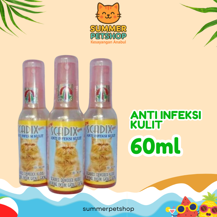Scadix Obat Jamur Kucing Obat Scabies Kucing Scadix Spray