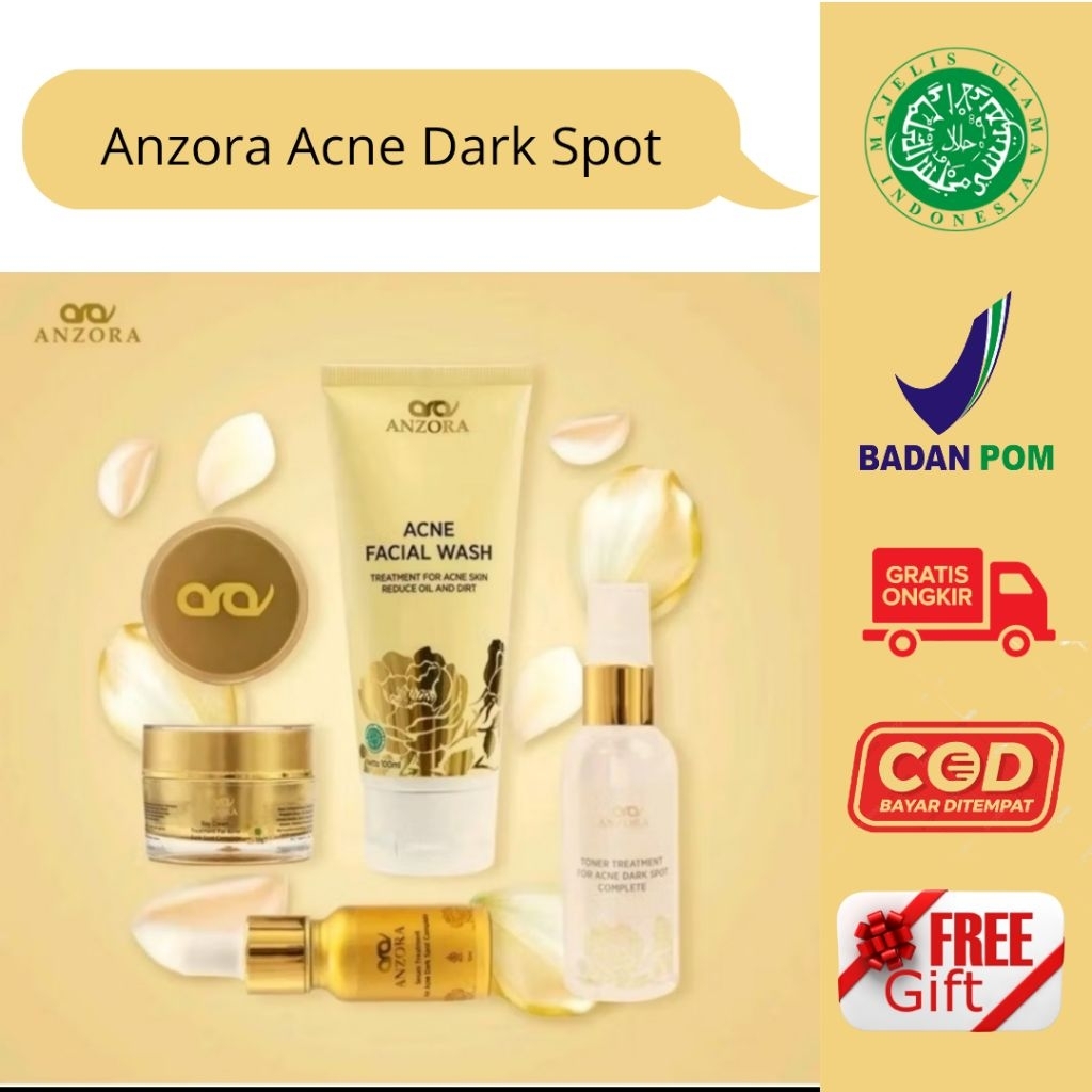 ANZORA SKINCARE paket ADS, ACNE DARK SPOT ANZORA GLOWING, SKINCARE ANZORA ANZORA ACNE ANZORA RENEWAL