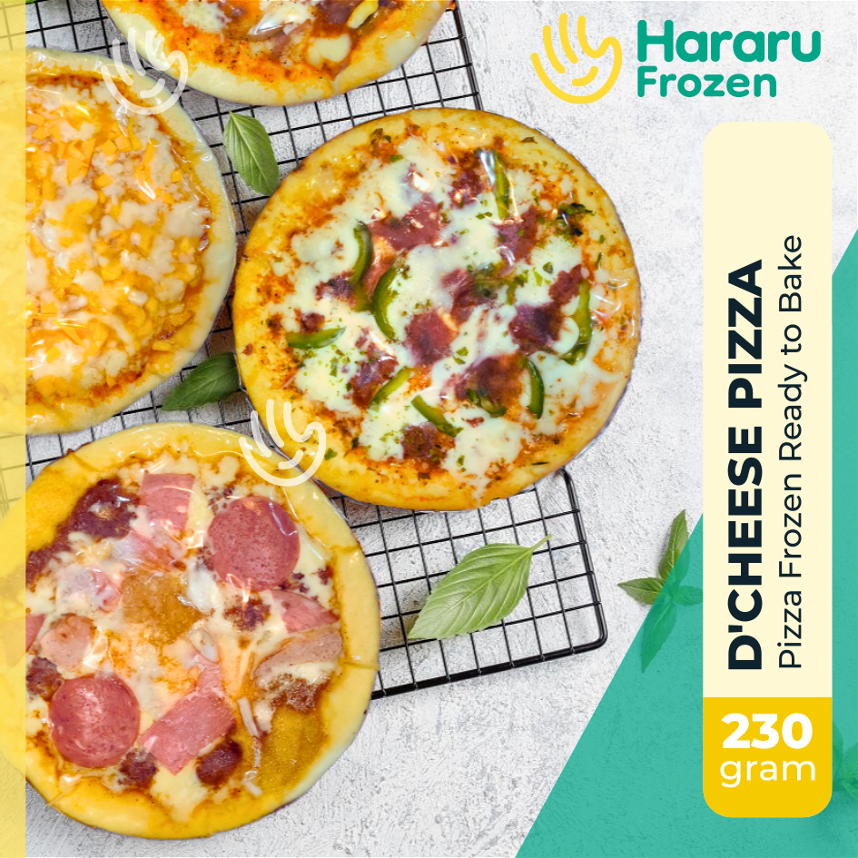 

D'Cheese Pizza Frozen Instant Siap Saji | Piza Praktis Halal