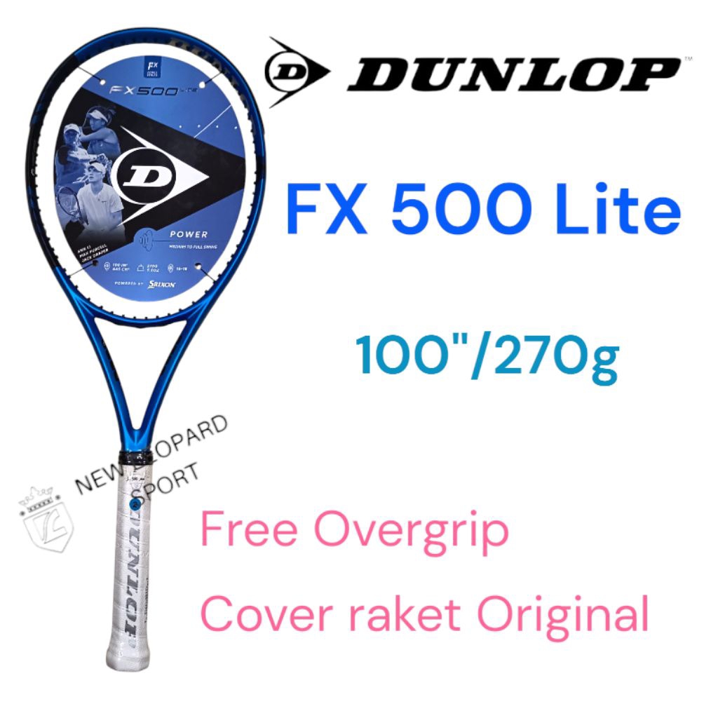 Raket Tenis DUNLOP FX 500 Lite 270g 100" / Raket Tenis Dunlop Original