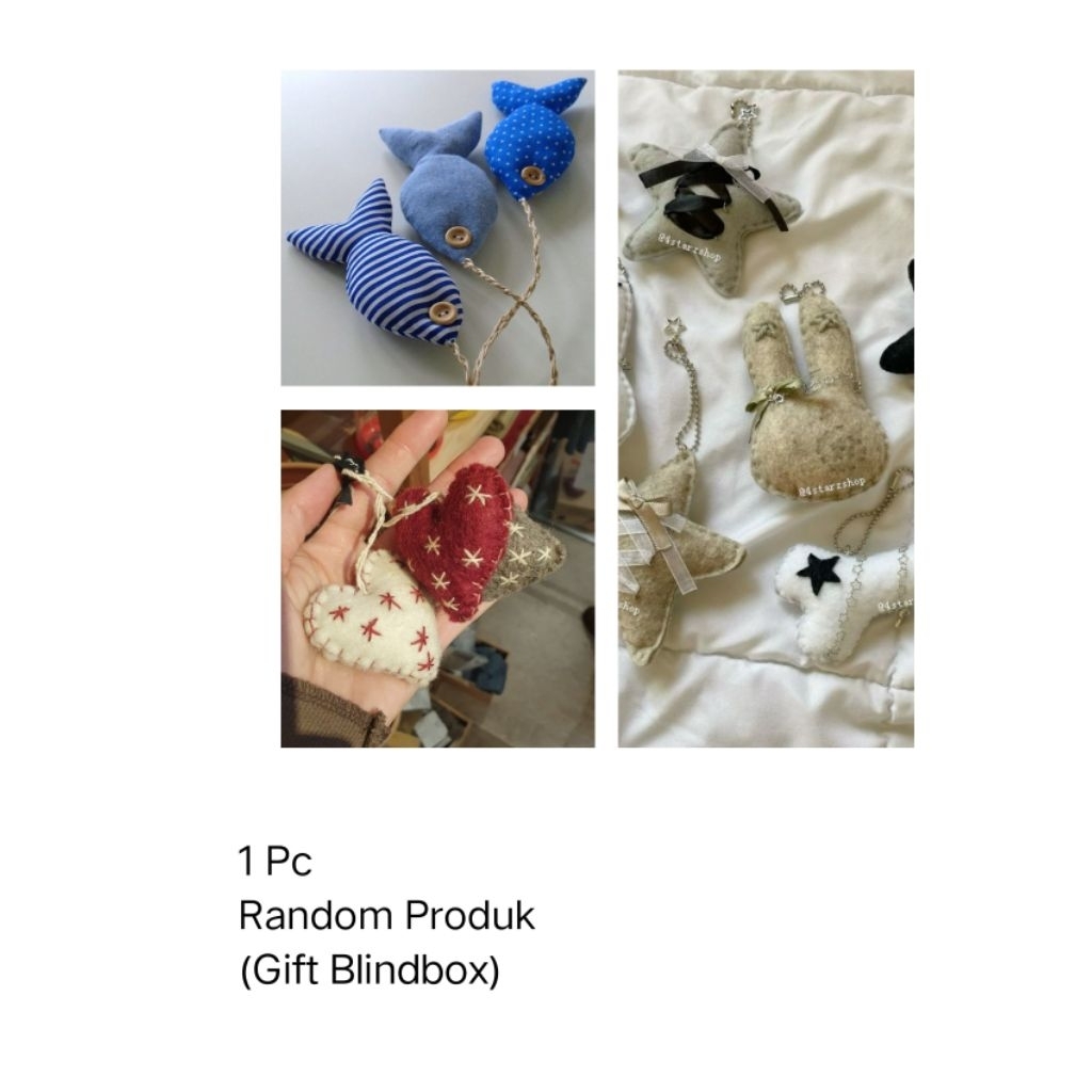 

(Mohon baca deskripsi ya) Gift Blindbox (Random Produk) 1 pc handmade