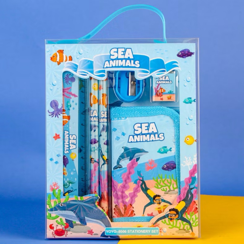 

ALAT TULIS SET 6in1/STATIONERY SET/PAKET ALAT TULIS