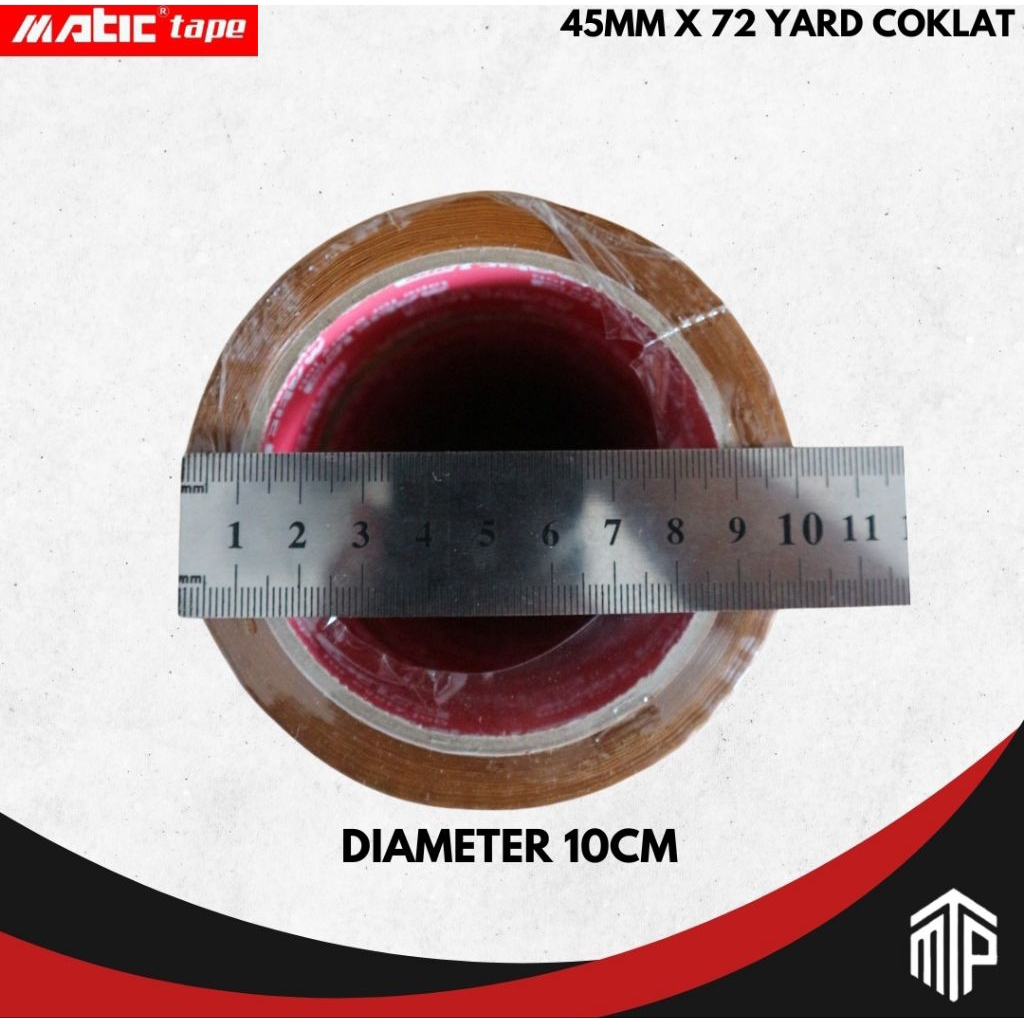 

Lakban bening & cokelat (Lebar 45mm x panjang 72 yard)