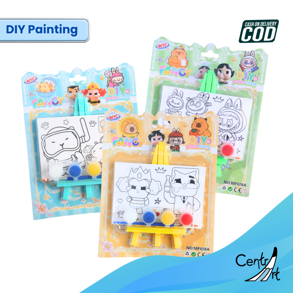 

DIY Painting Aktivitas Anak | Painting set dengan easel | Cewek Cowok RANDOM