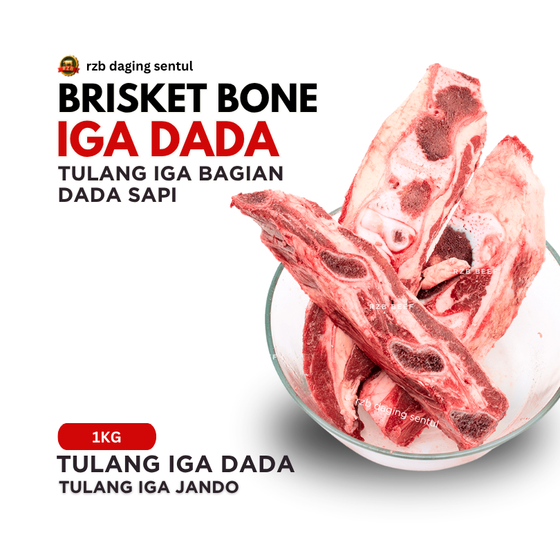 

IGA DADA / IGA TULANG MUDA / IGA BRISKET 1KG | RZB DAGING