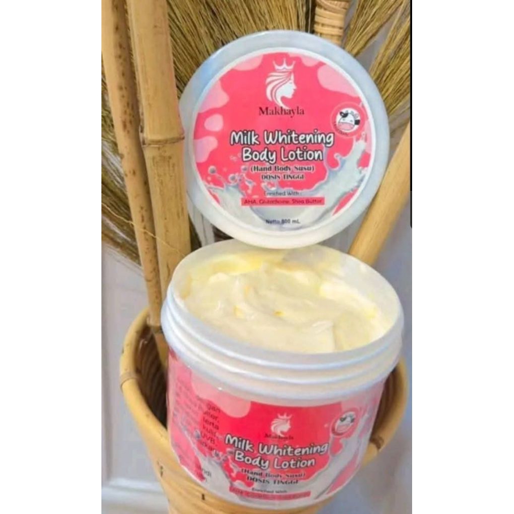 COD HB Makhyla Whitening Terbaru Full Dosis BPOM Handbody makhayla BPOM original memudarkan strecmar