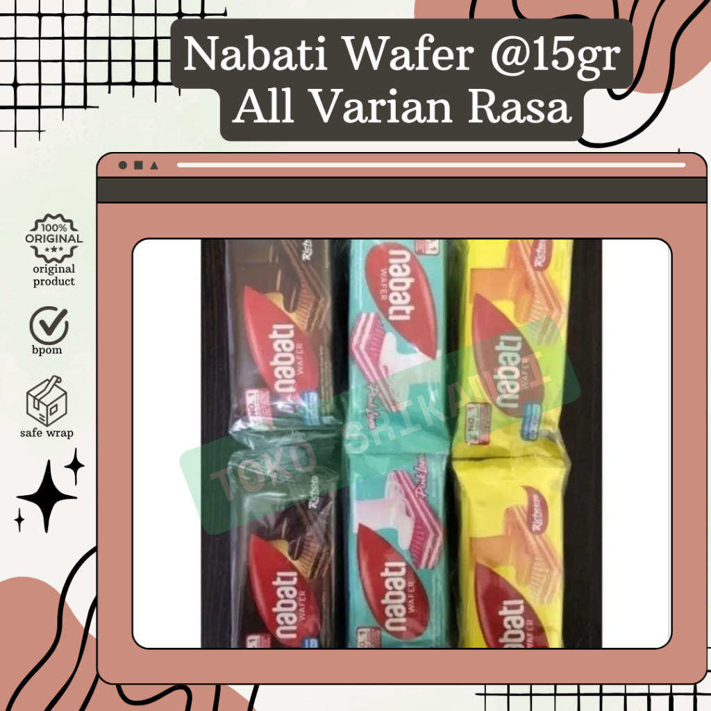 

Nabati Wafer @15gr Satuan/Eceran
