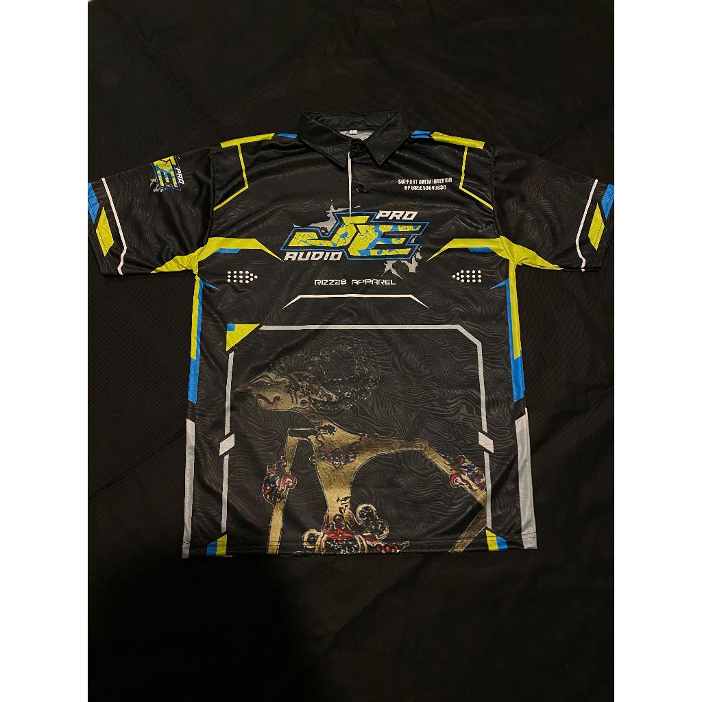 BAJU JERSEY SOUND SYSTEM audio full printing bisa custom request desain nama logo dan sponsor kamu