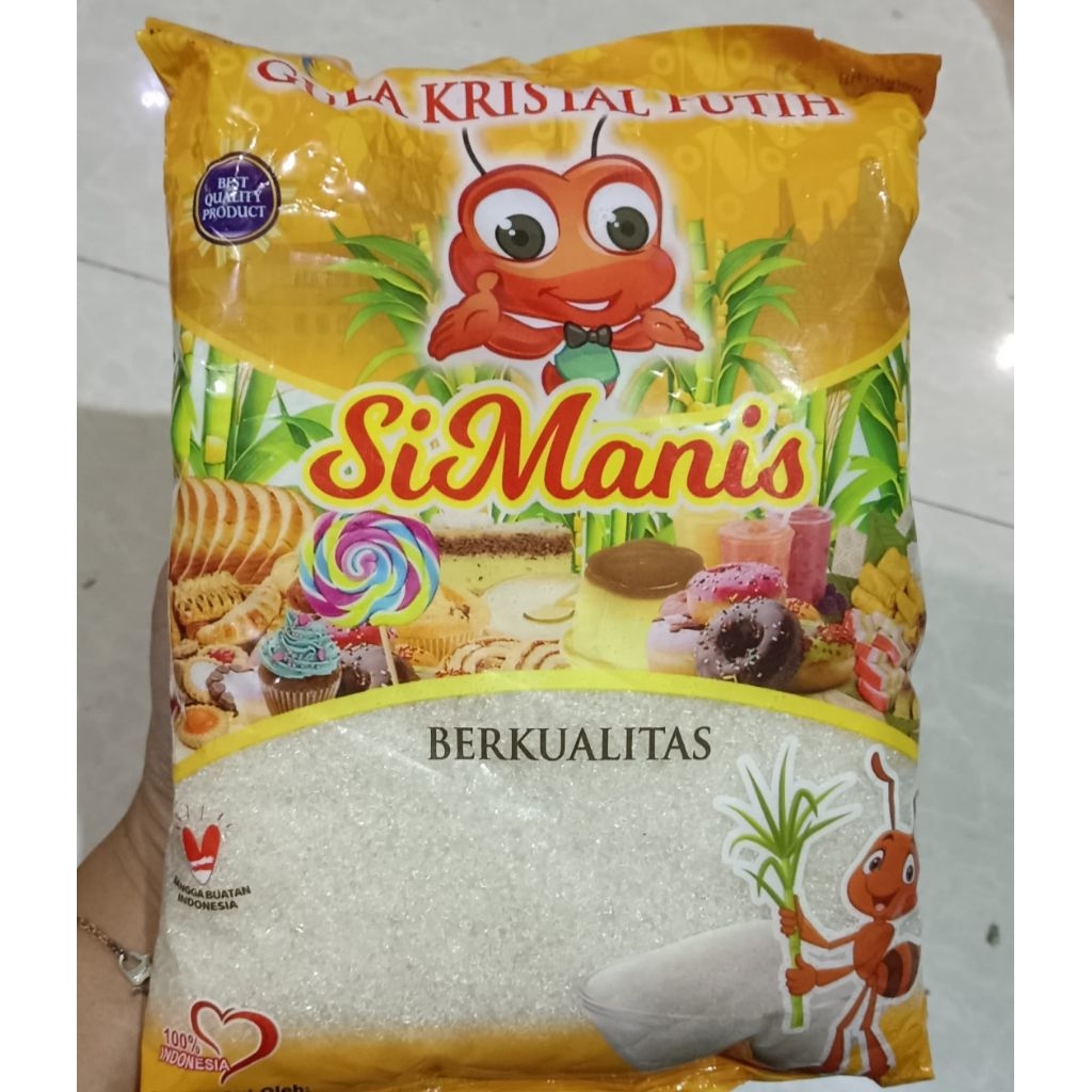 

Gula pasir si manis kemasan 1 kg