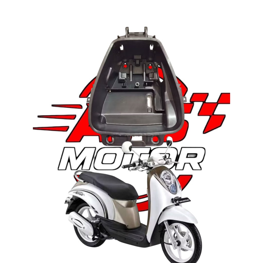 Box jok bagasi Scoopy karbu lama