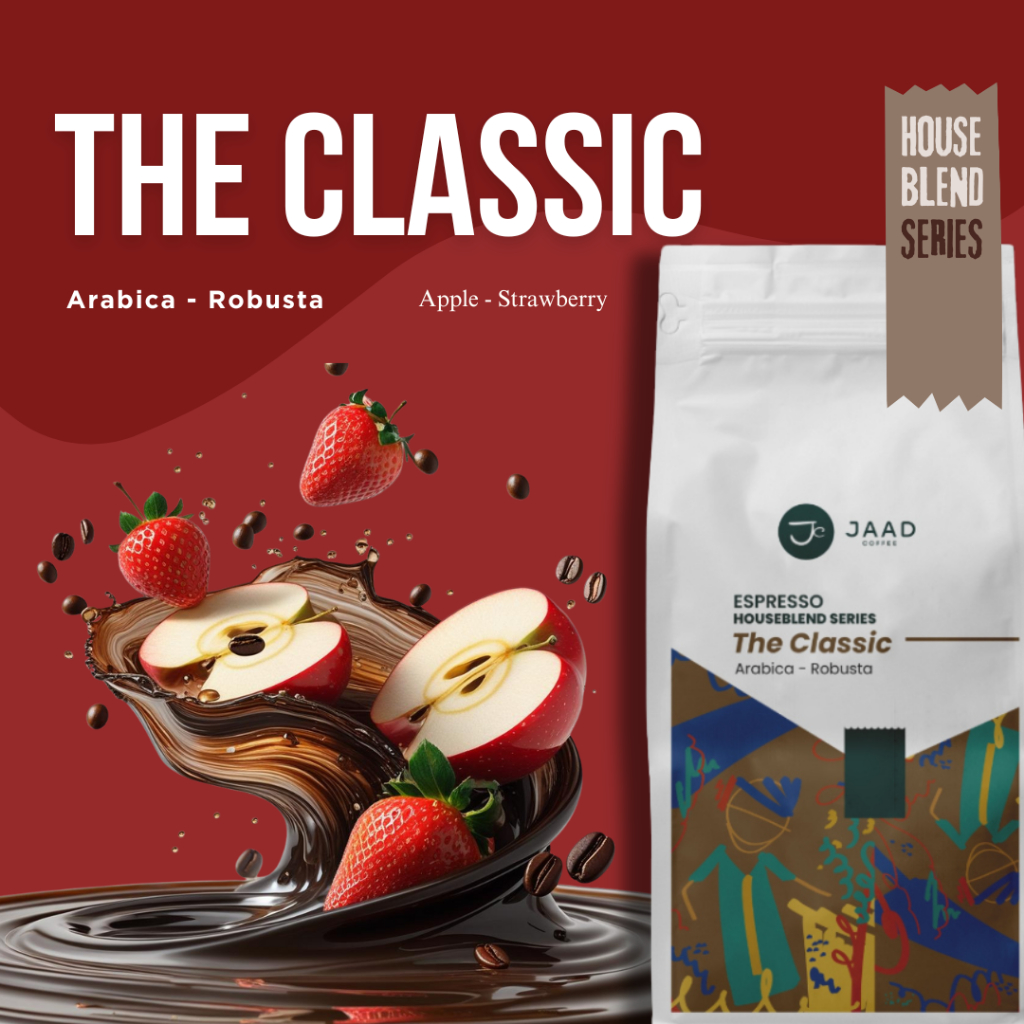 

The Classic 200gram - Espresso House Blend Series - 30% Arabica 70% Robusta by Jaad Coffee