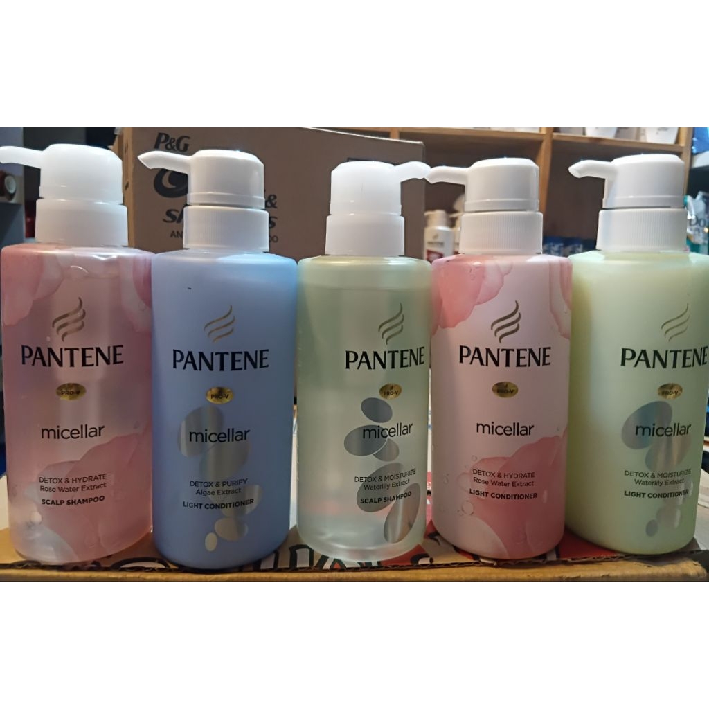 PANTENE PRO-V Micellar Scalp Shampo 300 ML / Light Conditioner 300 ML