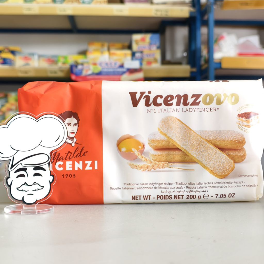 

Vicenzovo LadyFinger 200Gr / Biskuit Dessert Box Vicenzovo / Biskuit Ladyfinger 200Gr