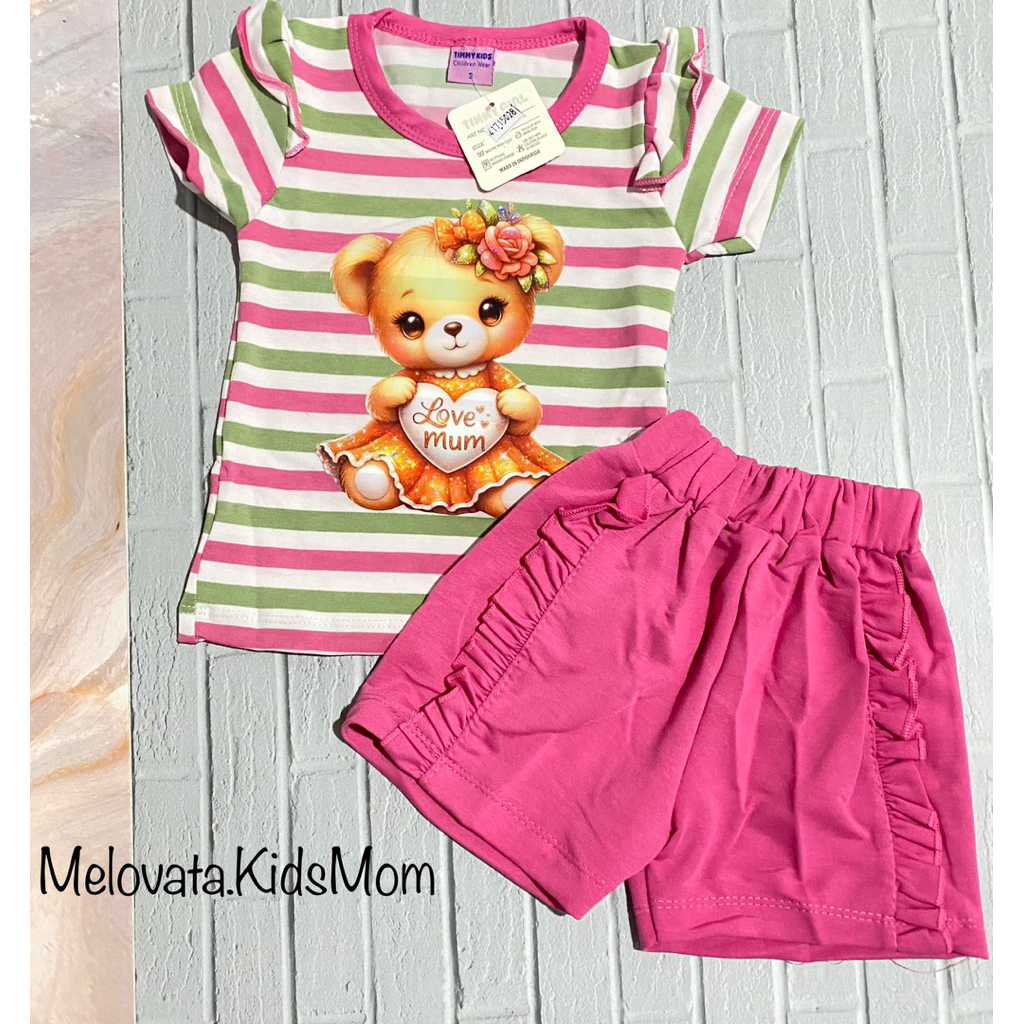 SETELAN ANAK PEREMPUAN |Merk TIMMY GIRL| S,M,L,XL