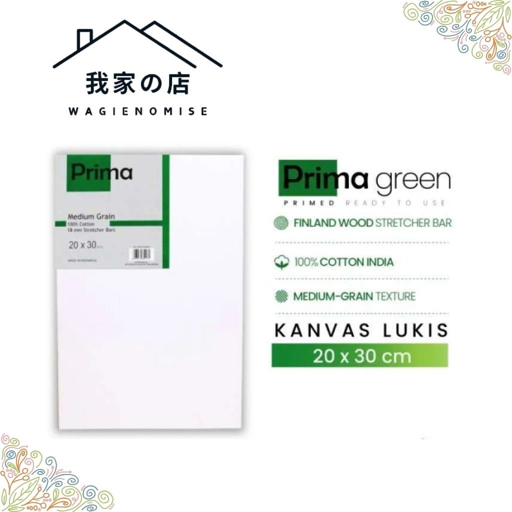 

PRIMA GREEN KANVAS 20X30 - COTTON CANVAS ORIGINAL
