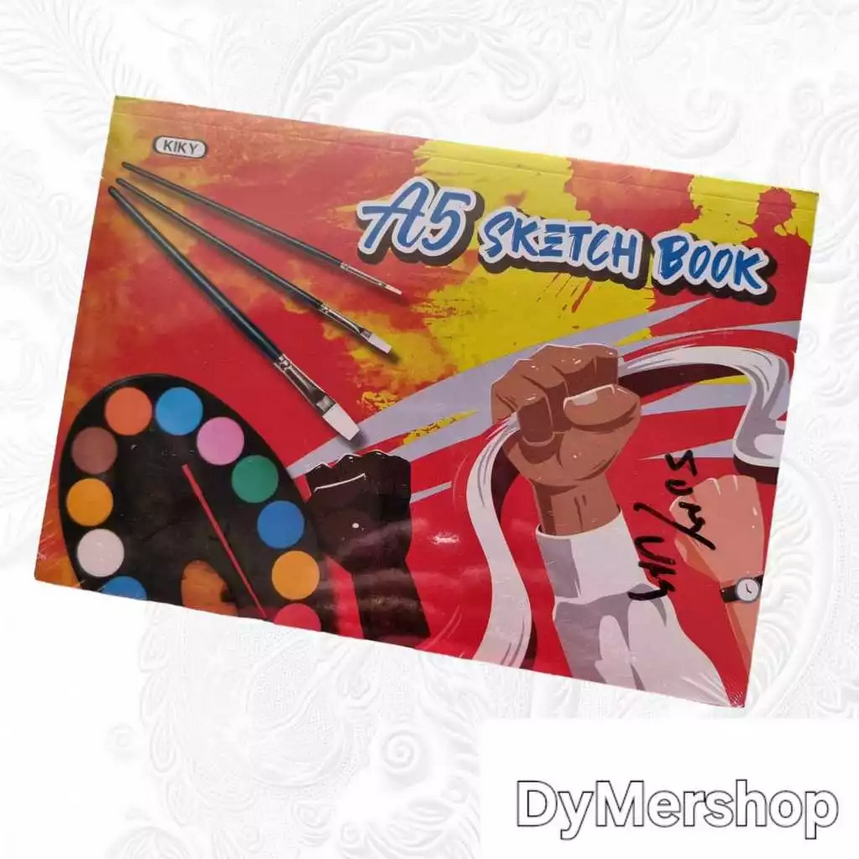 

Sketch book A5 Kiky Creative Canvas buku sketsa KIKY ukuran a5 isi 50 Lbr Ori 100% Original Asli Authentic