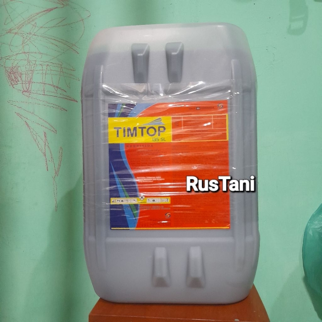 Herbisida Kontak TIMTOP 135SL 20LT Bahan aktif : parakuat diklorida 135g/l