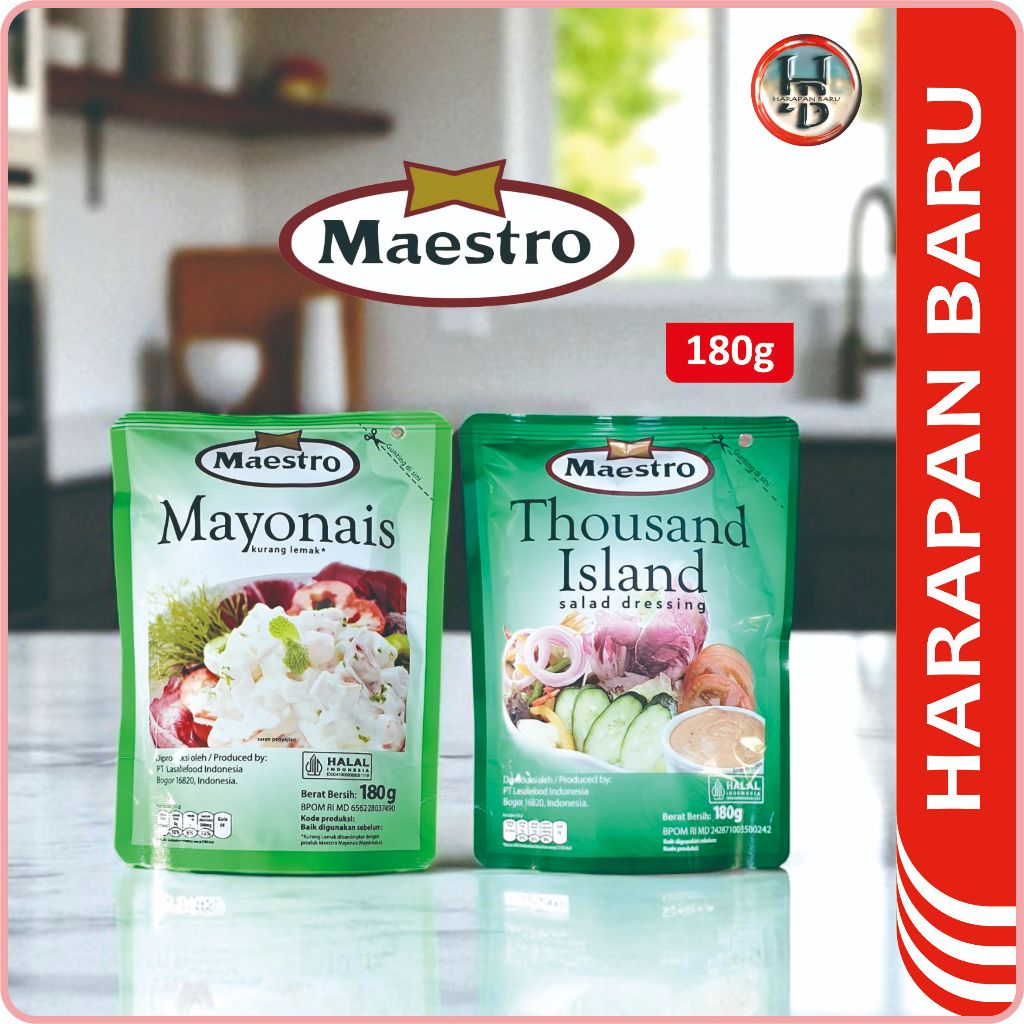 

Maestro - Mayonais/Thousand Island - Kemasan Pouch 180g - Dressing Salad