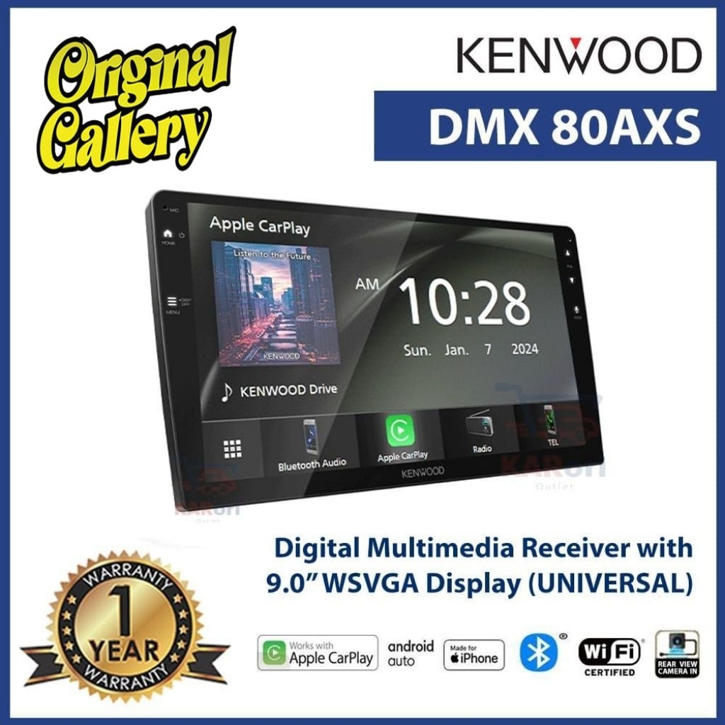 KENWOOD DMX 80 AXS ANDROID MODEL NEW ANDROID AUTO FITTING MODEL ANDROID 9 INCH HEADUNIT