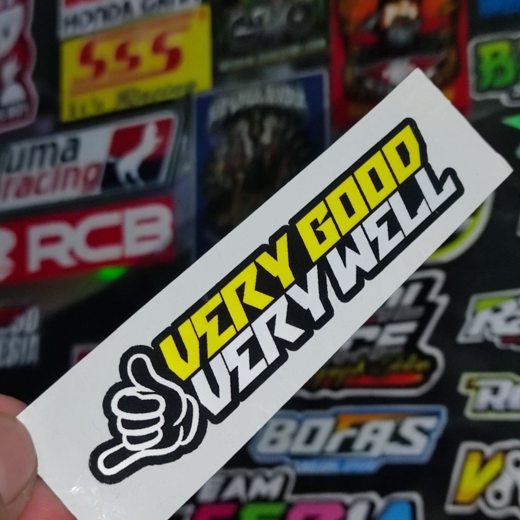 

stiker very good glossy