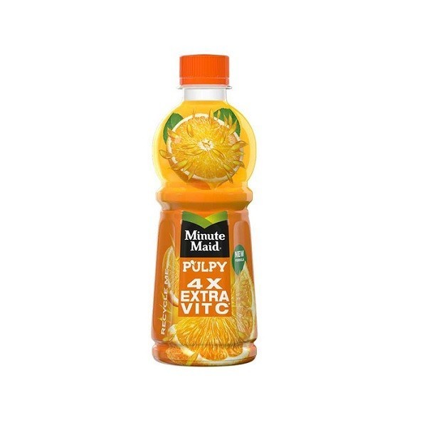 

Pulpy Orange Minute Maid Minuman Kemasan Botol 330ml 1 Dus isi 12