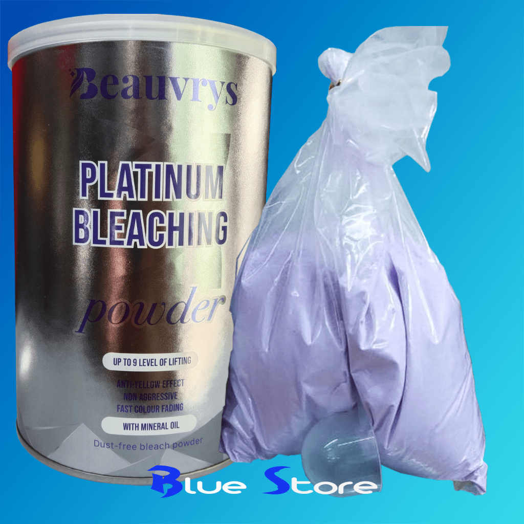 PLATINUM POWDER BLEACHING BEAUVRYS 500GR | BUBUK HAIR BLEACHING HIGH LEVEL