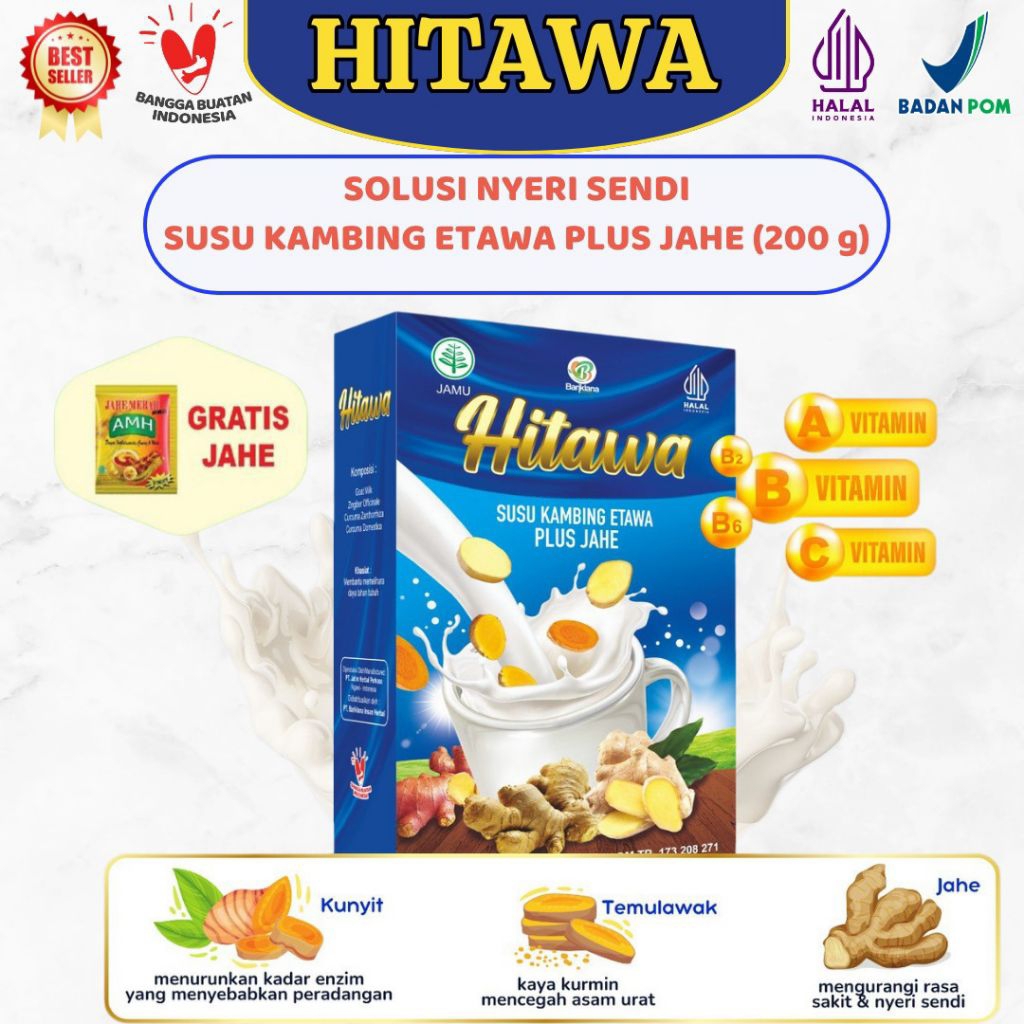 

SUSU HITAWA 200g Susu Etawa Plus Jahe