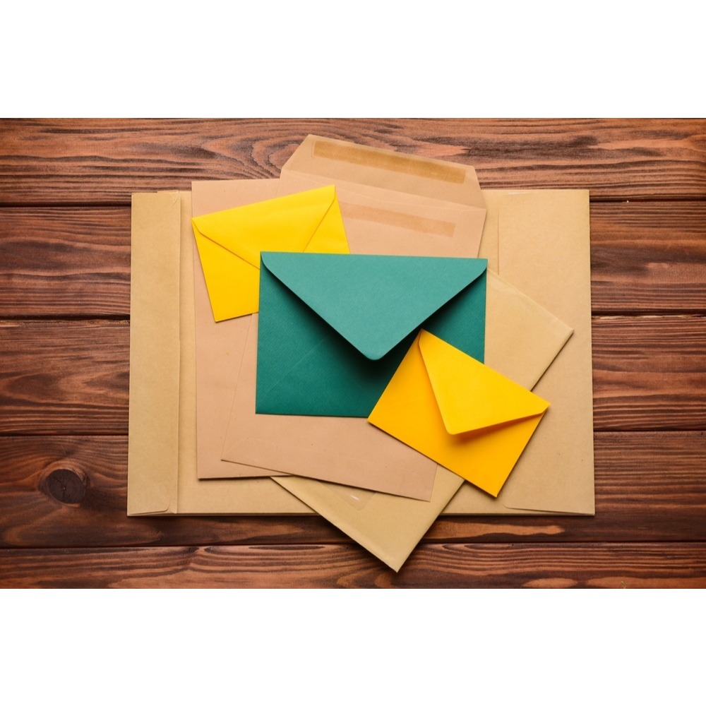 

(ISI 50) Amplop Warna Aesthetic A5 A6 A7 A8 coklat merah hijau pink putih biru / Amplop murah nikahan undangan weding biru merah Amplop