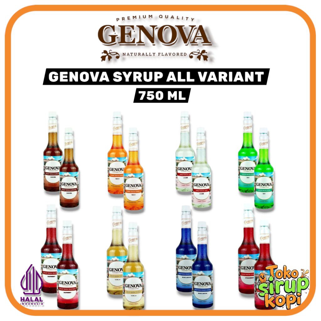 

Syrup Genova all varian 750ml - sirup minuman ala cafe