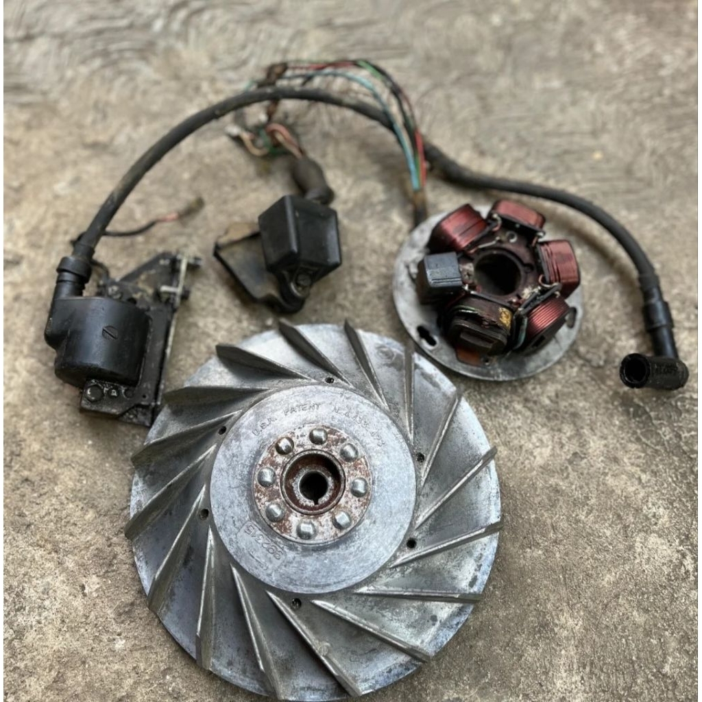 Pengapian vespa excel exlusive set cdi vespa magnet vespa excel original copotan