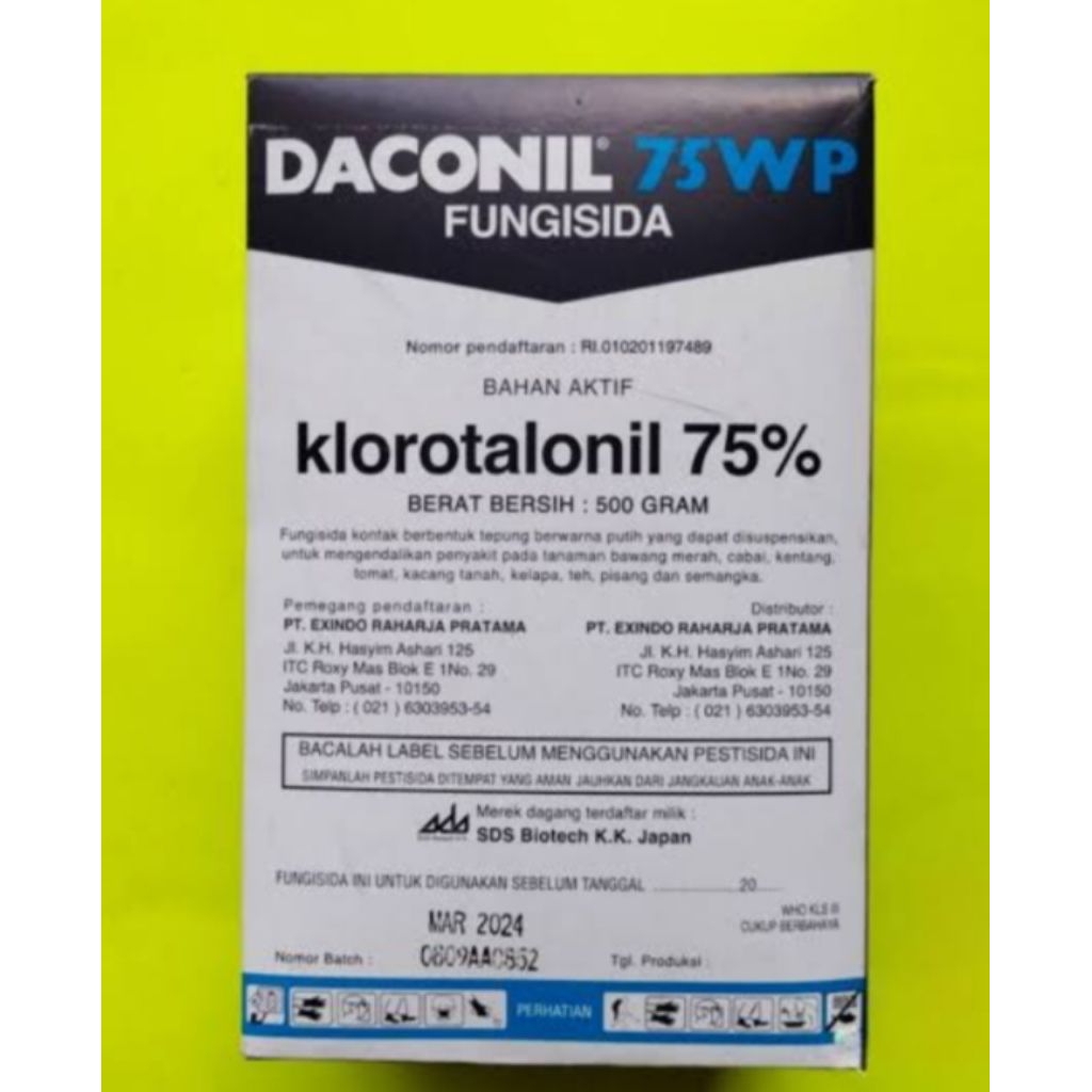 DACONIL75WPFUNGISIDA*klorotalonil75%