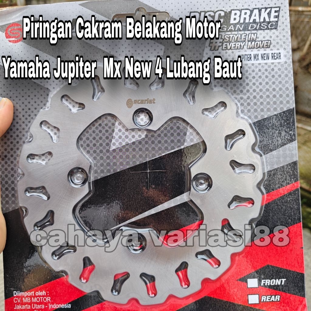 Disd Piringan Cakram Belakang Yamaha Jupiter Mx New Baru 4 Lubang Baut Piringan Cakram Belakang Jupi
