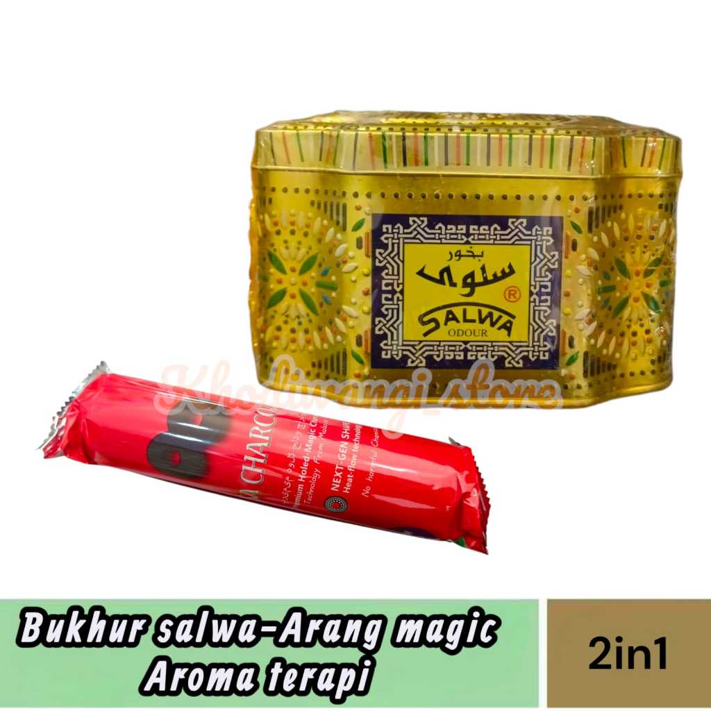 PAKET buhur salwa odour KSA arang magic dupa wangi semerbak pengharum ruangan arab aroma terapi