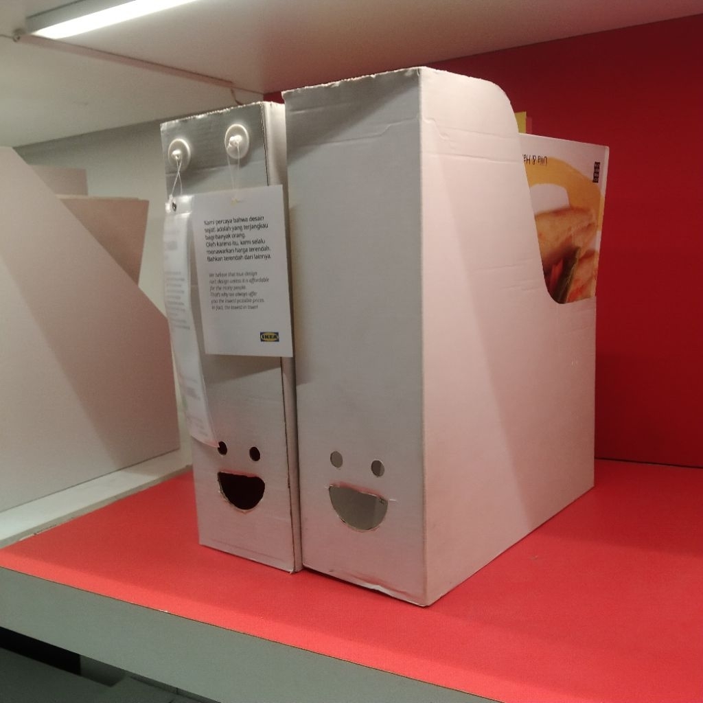 

TJABBA box file binder 2pc murah karton tebal putih box kotak surat kantor dokumen majalah buku sekolah